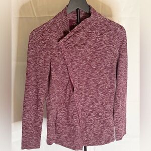 Bass Women's Maroon Heather Cardigan
